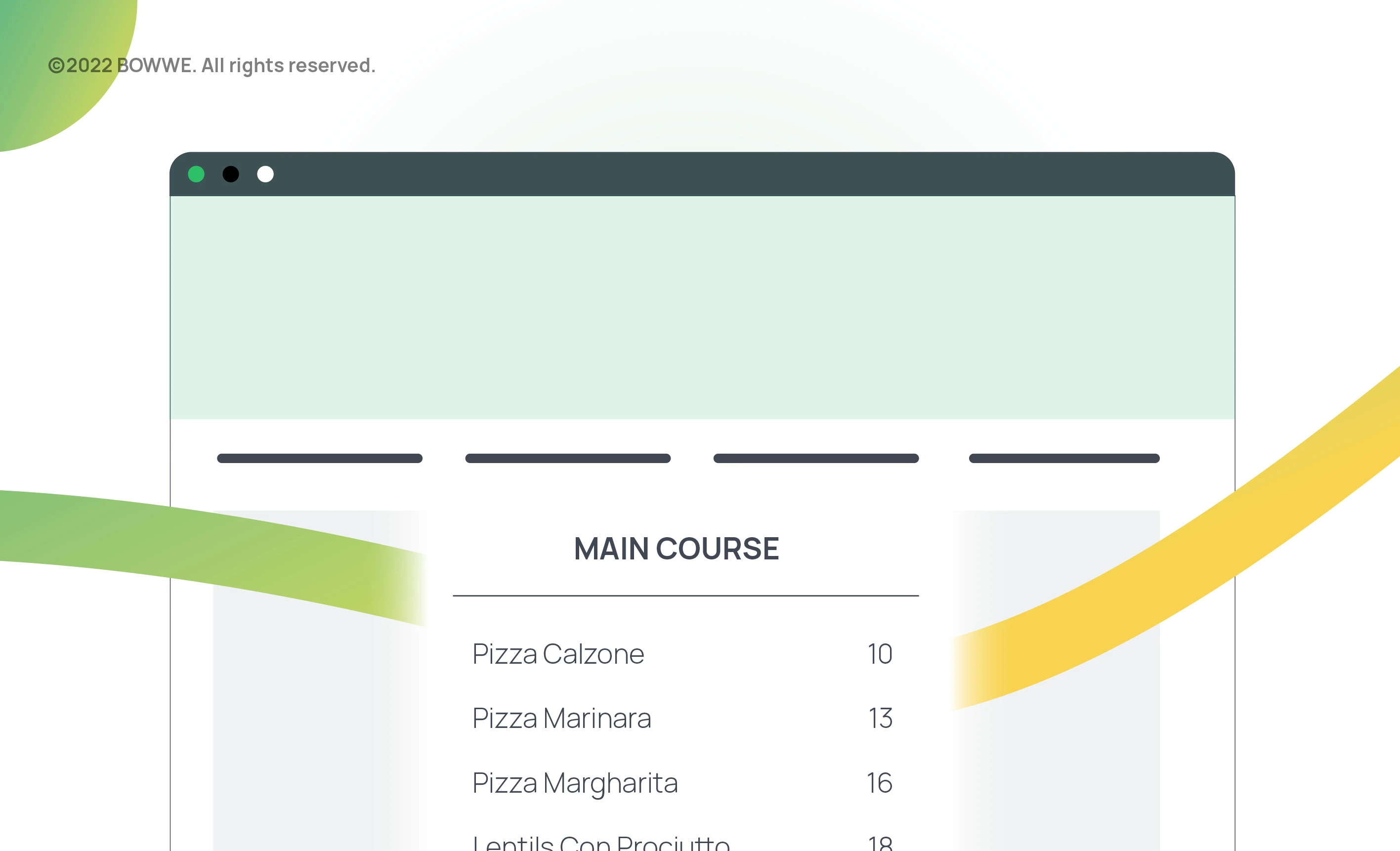 Grafica - Prezzi sul sito web